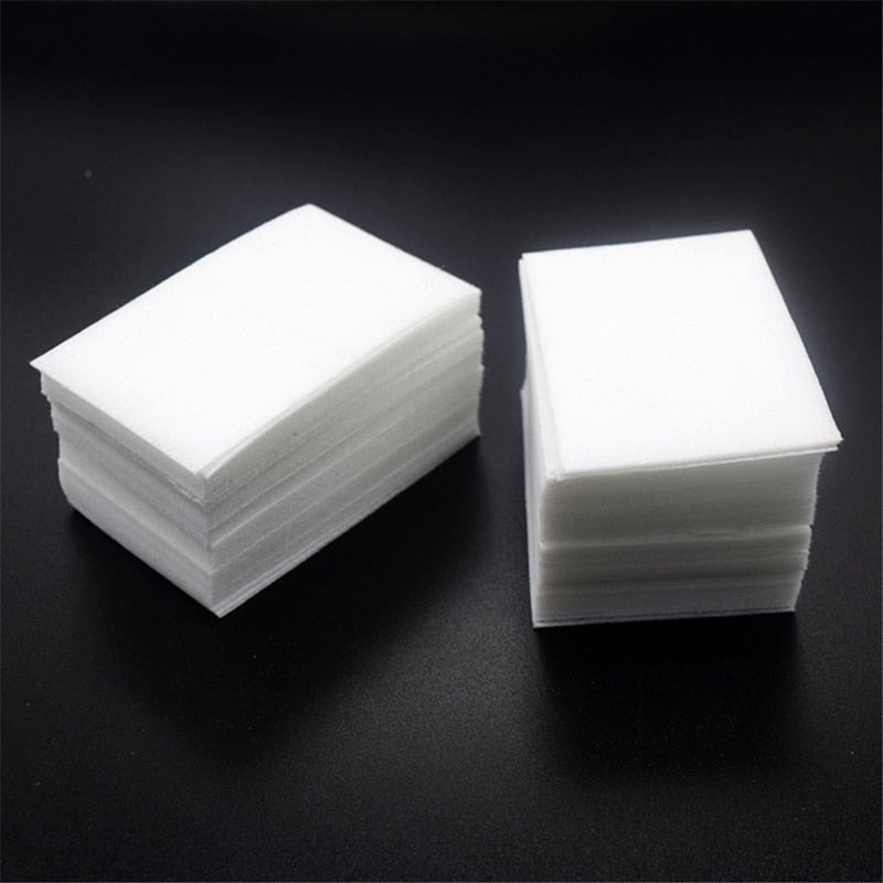 400Pcs Nagel Baumwolle Polish Remover Gel Reinigen Maniküre Servietten Pediküre Lint Tücher Reiniger Papier Pads Lack Werkzeug