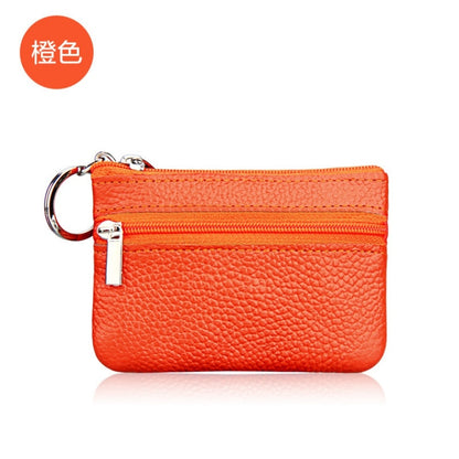 New Women Genuine Leather Wallet Female Purses Women Zipper Coin Purses Kids Storage Bag Bags Pouch