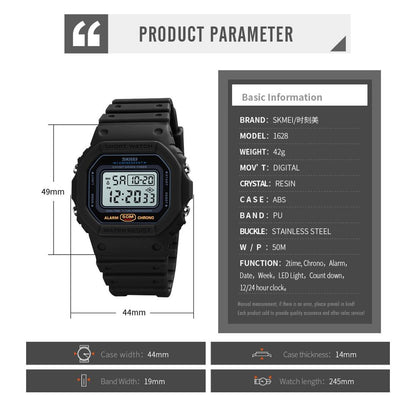 Multifunctional Digital Sport Watch Men 2 Time