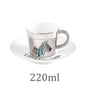 Creative Horse Anamorphic Cup Mirror Reflection Cup Hummingbird Mug Luycho Coffee Tea Set With Coaster 90ml-220ml