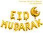 Eid Mubarak Banner Bunting Luftballons Platten Servietten Tischdecke Kareem Ramadan Dekoration Muslim Islamischen Festival Partei Liefert