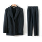 Women Blazer And Pants Sets Two Pieces OL Single Breasted Jacket Formal Suit Pleated Trousers Spring Autumn Winter