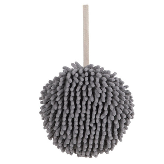 Chenille Hand Towels Kitchen Bathroom Hand Towel Ball with Hanging Loops Quick Dry Soft Absorbent Microfiber Towels