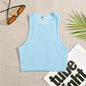 Crop Top Women Solid Basic T-shirts Vest Seamless Streetwear