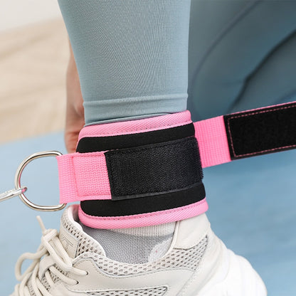 Fitness Ankle Straps Einstellbare D-Ring Fuß Unterstützung Manschetten Gym