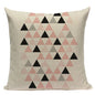 Pink Geometric Nordic Cushion Cover Tropic Palm Leaf Throw Pillow Bedding Pillow Case Sofa Bed Decorative Heart Pillowcase