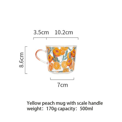 Kreative Cartoon Blume Kaffee Becher Hause Büro Glas Wasser Tasse Handgriff Milch Frühstück Drink Cup DROPSHIPPING