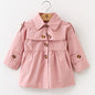 Spring Autumn Girls Windbreaker Coat Jackets Baby Kids Flower Embroidery Hooded Outwear