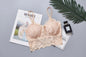 Women Wireless Lace Bra Push Up Tube Top Plus Size Sports Bralette Underwear Non-adjusted Straps Lingerie Full Cup