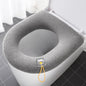 Universal Toilet Seat Cover Pumpkin Pattern Closestool Mat Soft Warm Toilet Seat Cushion Bathroom