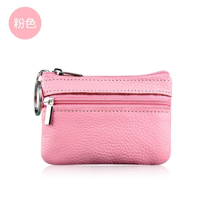 New Women Genuine Leather Wallet Female Purses Women Zipper Coin Purses Kids Storage Bag Bags Pouch