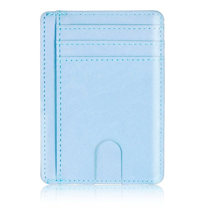 Slim RFID Blocking Leather Wallet Credit ID Card Holder Purse Money Case for Men Women 2020 Fashion Bag 11.5x8x 0.5cm