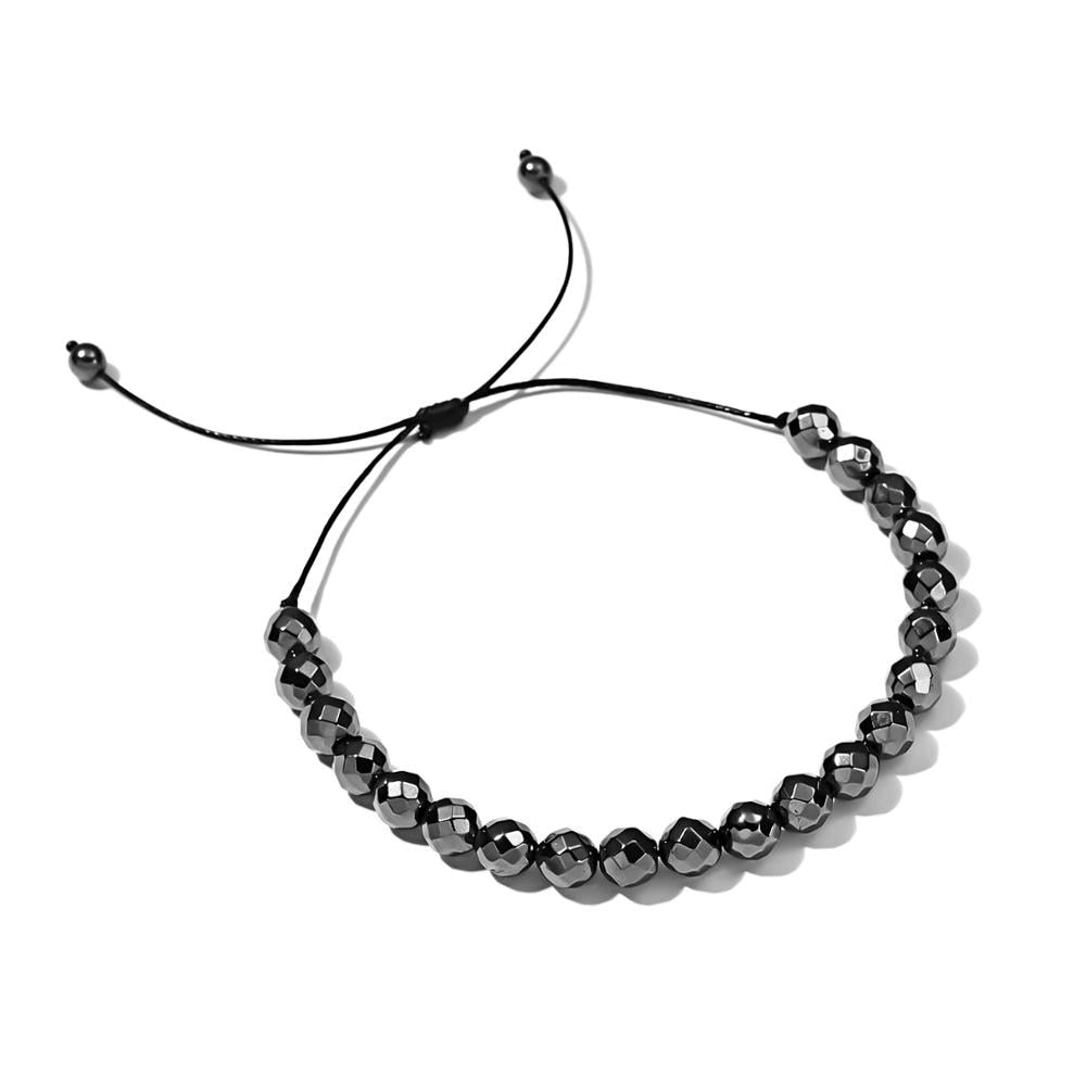 Keine-magnetische Schwarz Hämatit Armbänder Für Frauen Healing Perlen Verlust Gewicht Effektive Männer Armband Therapie Arthritis Gesundheit Schmuck