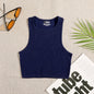 Crop Top Women Solid Basic T-shirts Vest Seamless Streetwear