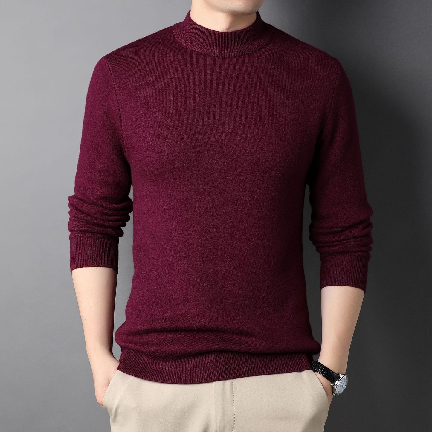 brand new men's cashmere sweater half turtleneck