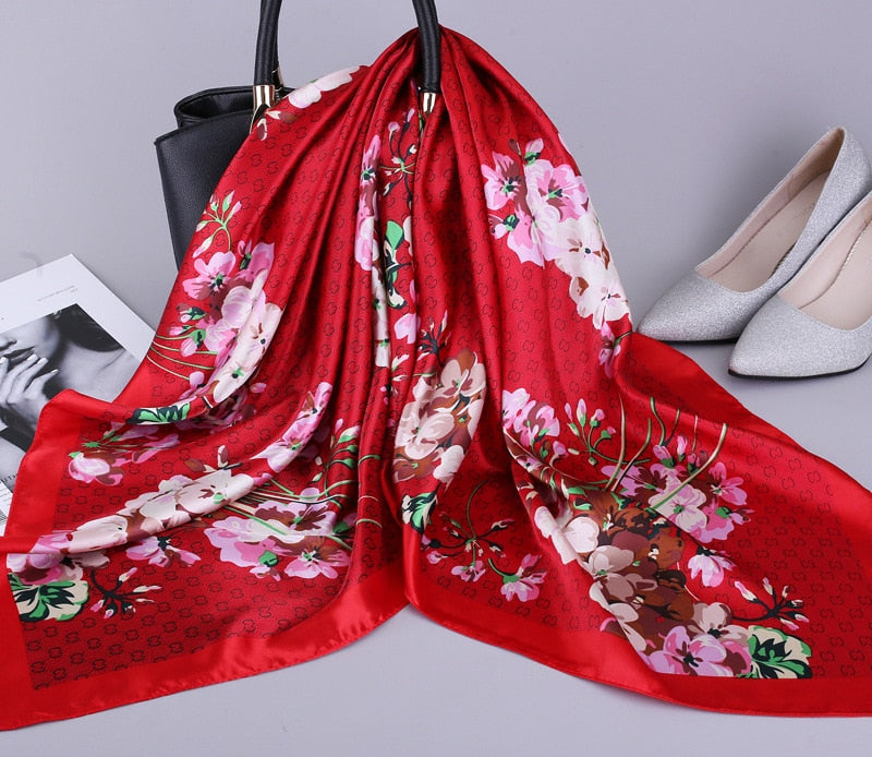 Fashion Headscarf Silk Satin Neck Scarf