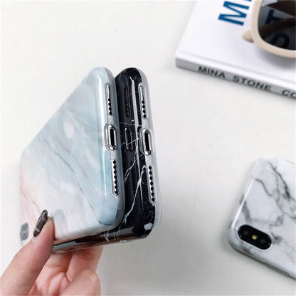 Ottwn Marble Stone Texture Phone Case For iPhone