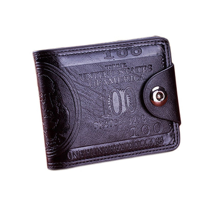 Leather Men Wallet 2023 Dollar Price Wallet Casual Clutch Purse Bag Credit Card Holder Fashion New billetera hombre