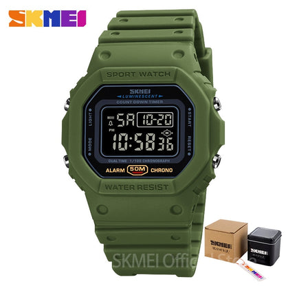 Multifunctional Digital Sport Watch Men 2 Time