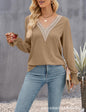 Women's V-neck long sleeve t-shirt