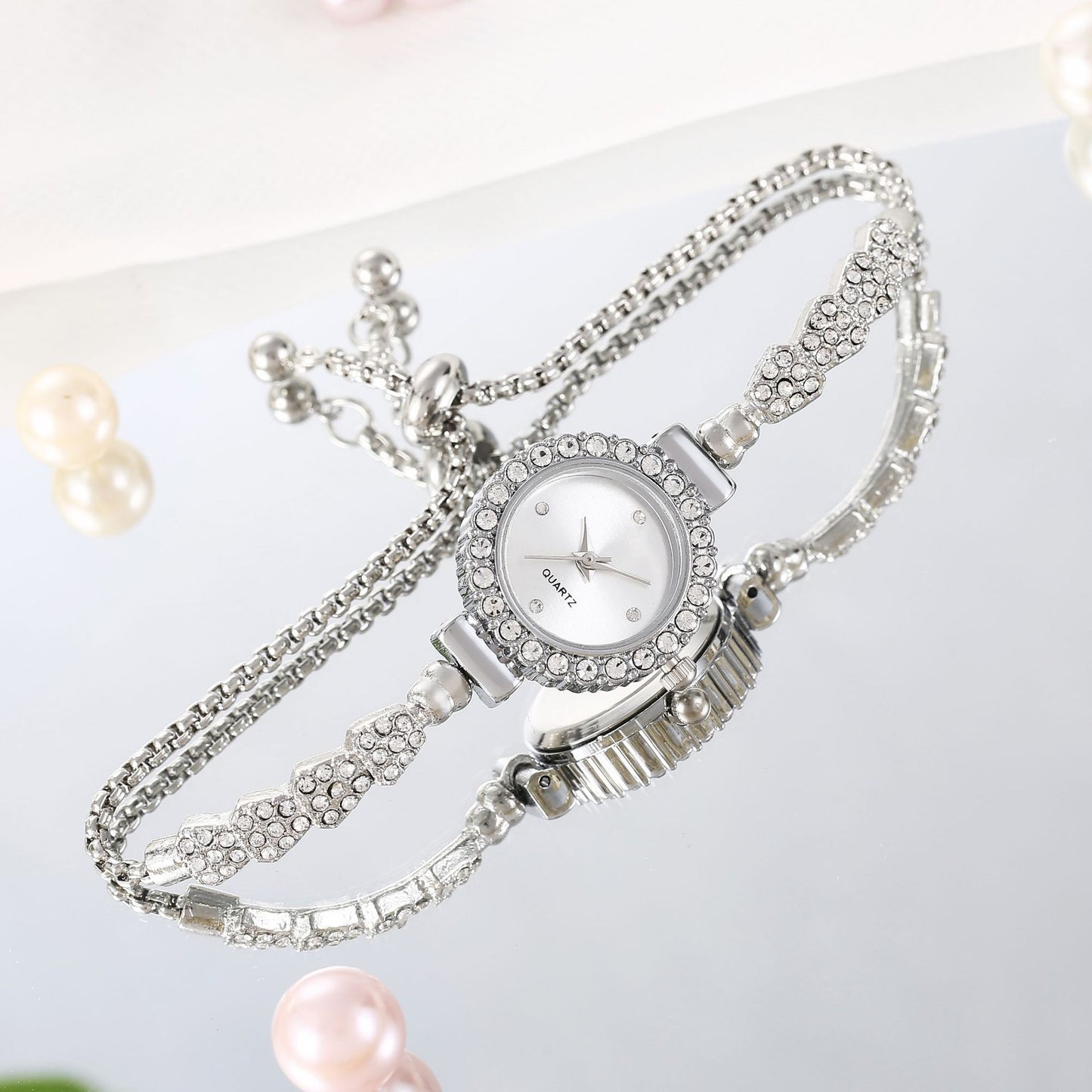 Verstellbare Armbanduhr für Damen Quarzuhr
