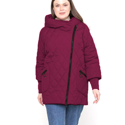 Quilted Cotton Coat for Women Mid-Length Winter Coat