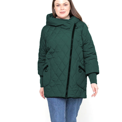 Quilted Cotton Coat for Women Mid-Length Winter Coat