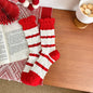 Fashionable plain mid-length socks made of pure cotton for women