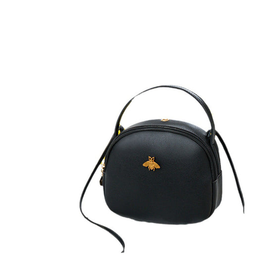 Small fashionable mini shoulder bags with bee motif diagonally for hanging