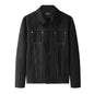 Suede jacket men's fashion brand spring and autumn