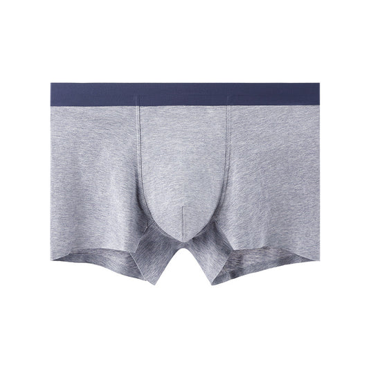 Antibacterial breathable men's cotton mid waist boxer shorts