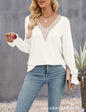 Women's V-neck long sleeve t-shirt