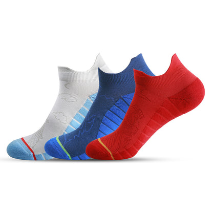 Non-Slip Outdoor Socks with Towel Bottom for Running Riding Breathable Sports