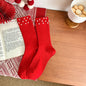 Modische schlichte mittellange Socken aus reiner Baumwolle für Damen