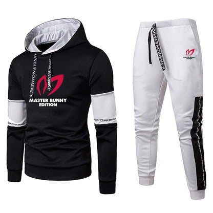 Men Luxury Sweatshirt Set 2023 Hoodies + Sweatpants Tracksuit Outfits Jogger Brand Sport Suit Male Pullover Streetwear Clothing