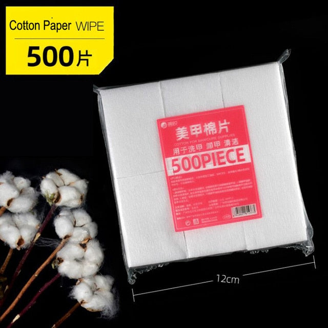 Nail Cotton Polish Remover Wipes Gel Clean Manicure Napkins Lint Wipes Cleaner UV Gel Polish Paper Pads Towel Nail Tool