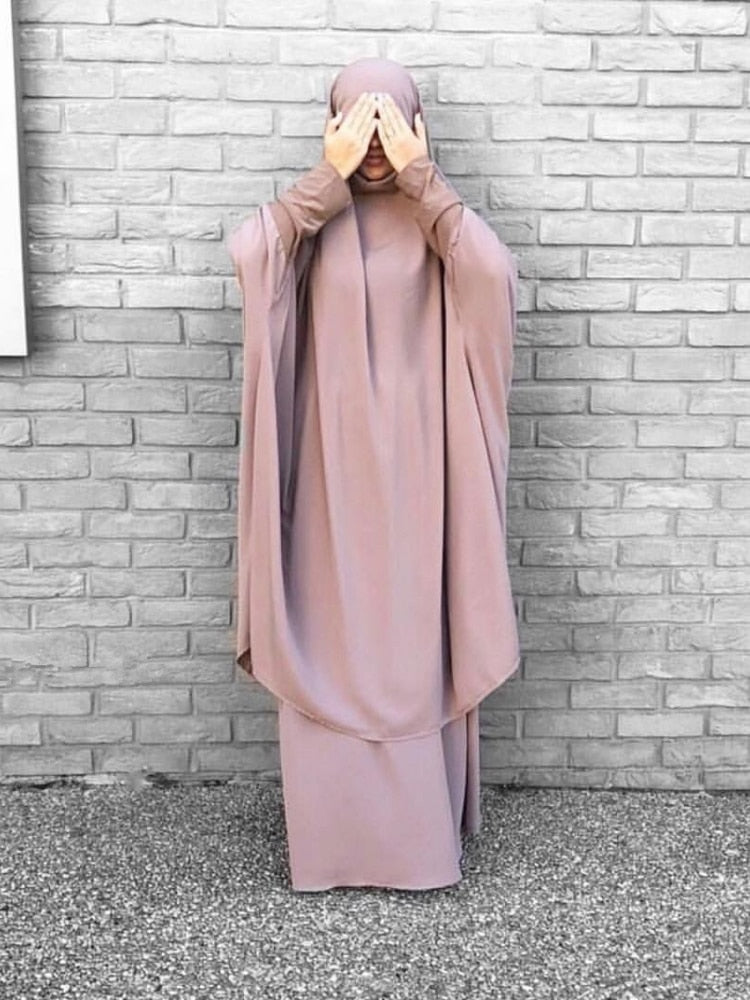 Hooded Muslim Women Hijab Dress Prayer Garment