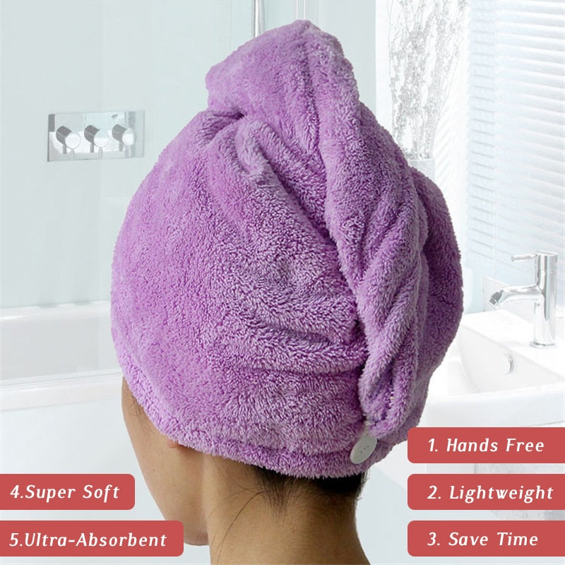 Frauen Handtücher Badezimmer Mikrofaser Handtuch Haar Handtuch Bad Handtücher