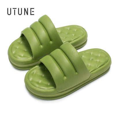 Mute EVA Sofa Slides Women Thick Sole Soft Slippers