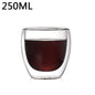 1-6PCS 80-450ML Heat Resistant Double Wall Tea Glass Cup Beer Coffee Handmade Creative Cold Drinks Transparent Drinkware Set