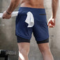 Running Camo Shorts Men 2 In 1 Double Deck Quick Dry GYM