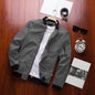 Spring Men's Bomber Zipper Jacket Male Casual Streetwear Hip Hop Slim Fit Pilot Baseball Coats