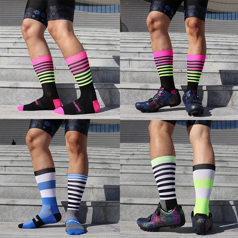 Sport Socken Unisex Radfahren Socken Männer Outdoor Sport Socken Bike Schuhe für Rennrad Socken Lauf Basketball