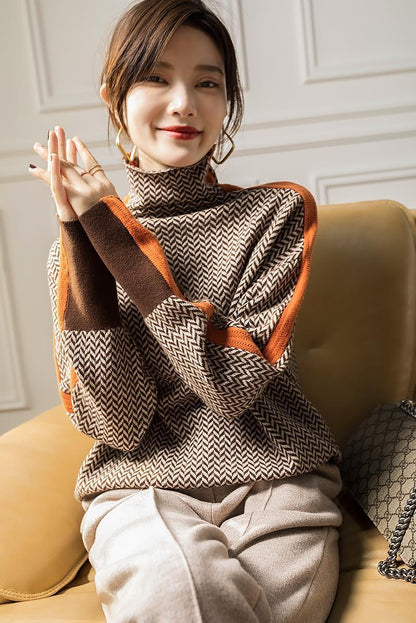 knitted sweater knit jumper for women fashion