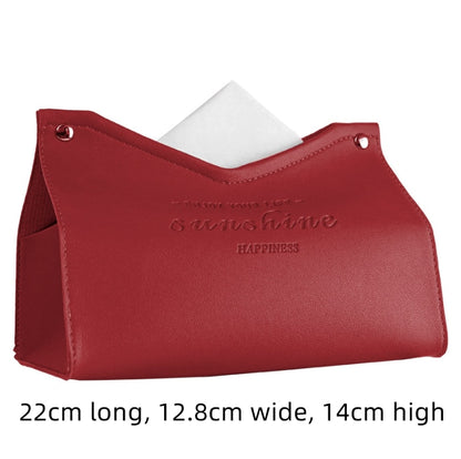 Leder Tissue Box Auto Tissue Box Hause Wohnzimmer Dekoration Schlafzimmer Küche Desktop Nordic Große Lagerung Box Serviette Halter