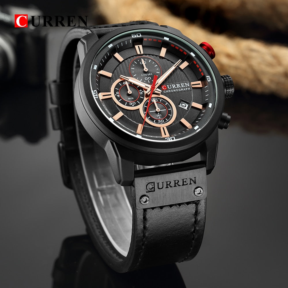 Curren Fashion Date Quartz Men Watches Top Brand