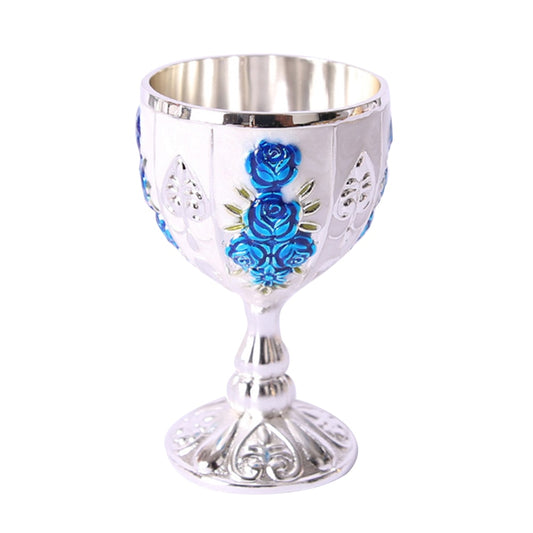 30/40ML Aluminum Alloy Glasses Retro Tableware Goblet Vintage European Style Spirit Champagne Glasses Bar Home Decor