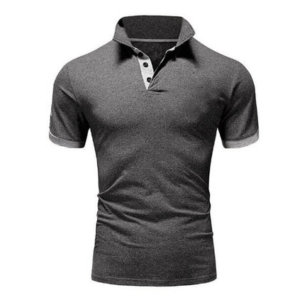 Covrlge Polo Shirt Men Summer Stritching Men's Shorts Sleeve Polo Business Clothing Luxury Men T Shirt Brand Polos MTP129