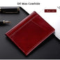 Buylor Men's Wallet Soft Super Slim Wallet Genuine Leather Mini Credit Card Holder Wallet Thin Card Purse Small Bags for Women