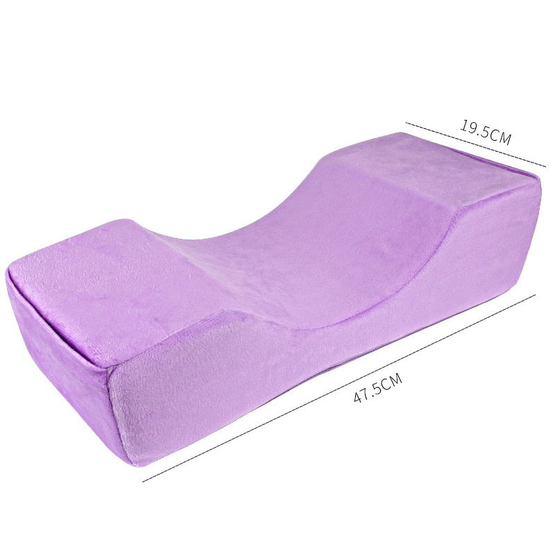 Professional Lash Pillow Neck Support Eyelash Pillow Soft Grafting Eyelashes Memory Foam Eyelash Extension Pillow Makeup Salon